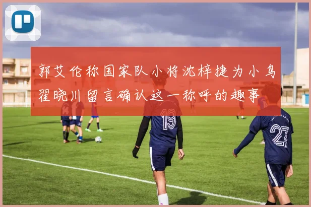 郭艾伦称国家队小将沈梓捷为小鸟翟晓川留言确认这一称呼的趣事